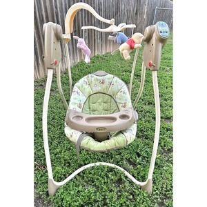 Vtg Graco Lovin Hug Open Top Baby Swing Replacement Cover Winnie The Pooh RARE
